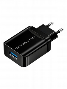Зарядка для телефона, зарядное устройство с USB 20W адаптер QC 3.0 Орбита OT-APU30 Черный